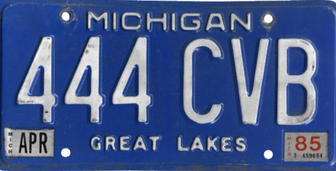 Michigan May Bring Back Its Blue And Black, Retro Cool, License Plates ...